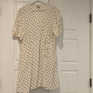 A New Day Cream and Black Polka Dot Mini Dress